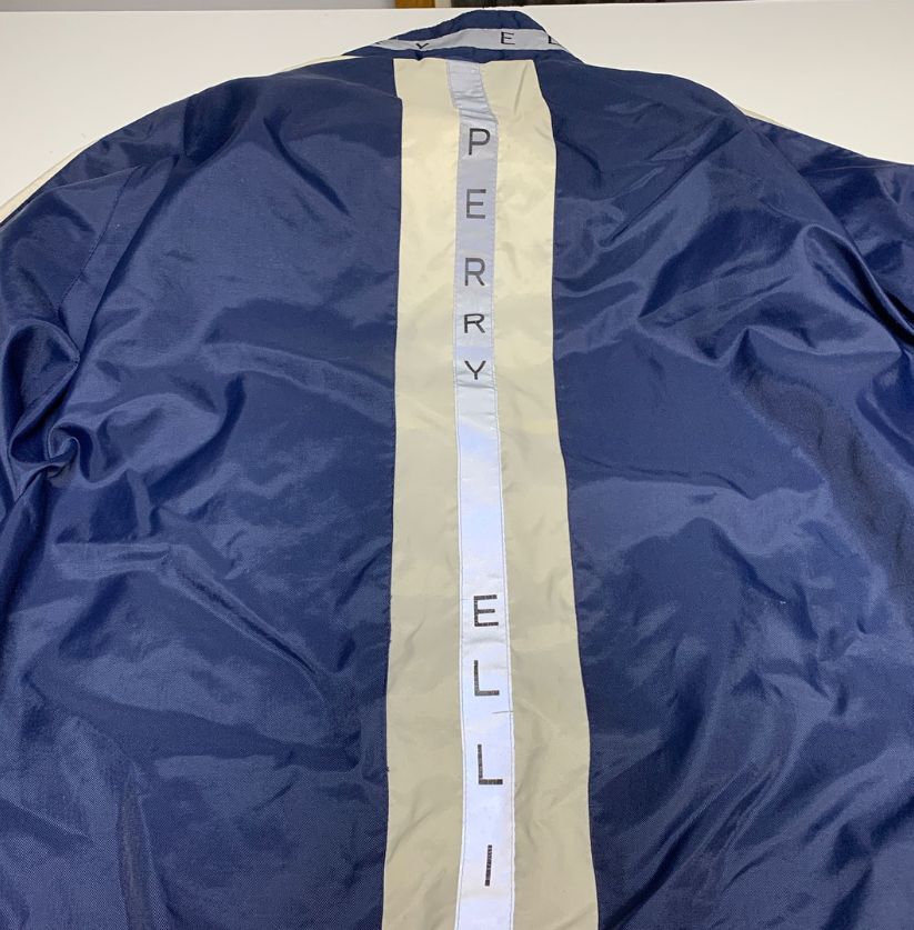 Perry Ellis America Navy Windbreaker Track Jacket