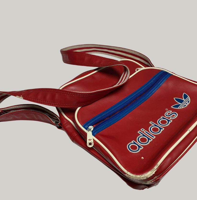 Vintage Adidas Shoulder Bag in Red & Blue