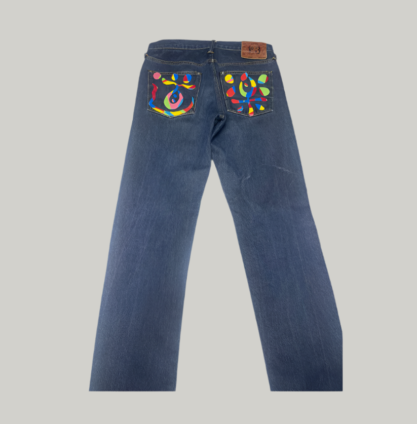 Women’s Vintage Indigo Evisu Jeans