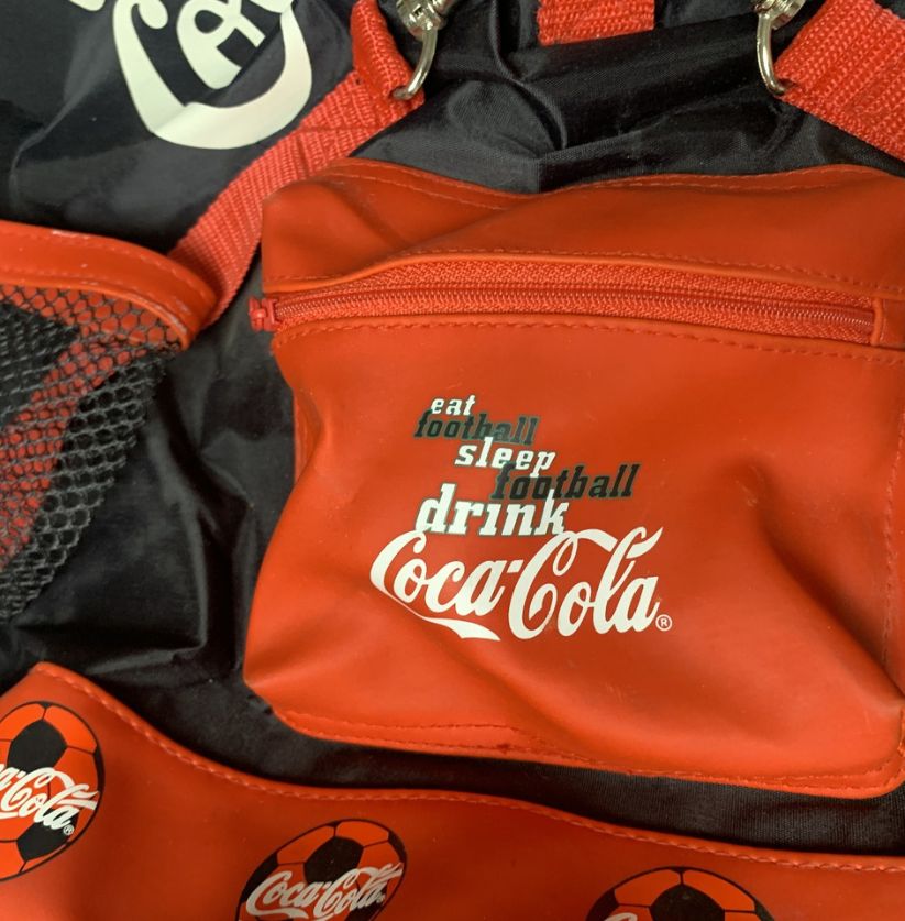 Vintage Coca-Cola Football Sports Bag