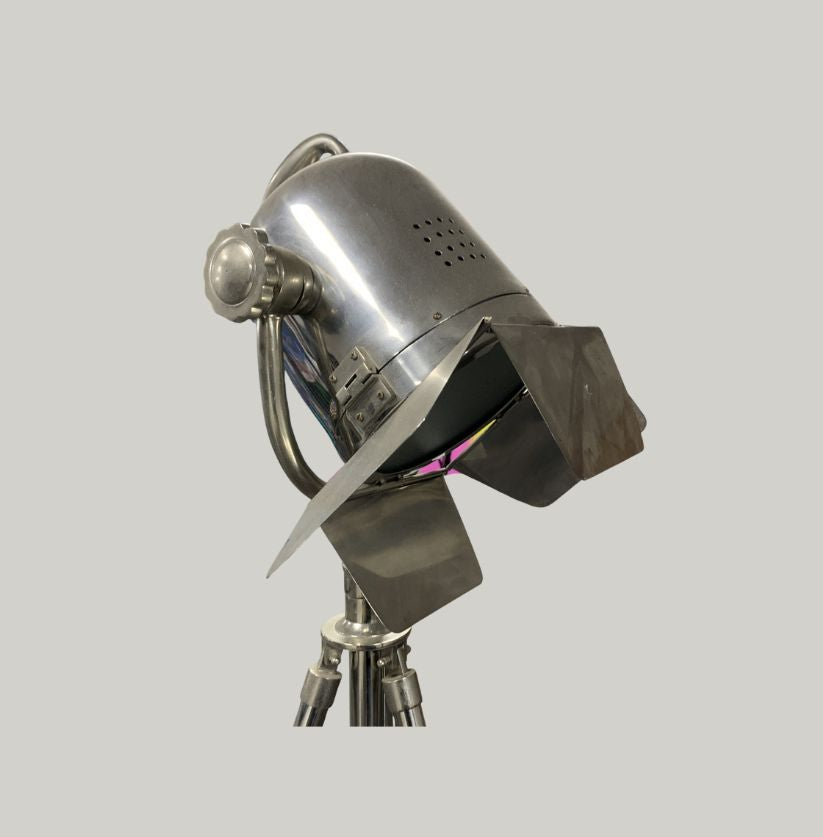 Vintage Industrial Tripod Spotlight Lamps (Set of 2)