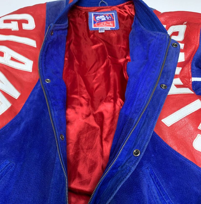 G-III & Carl Banks Suede and Leather Varsity Jacket