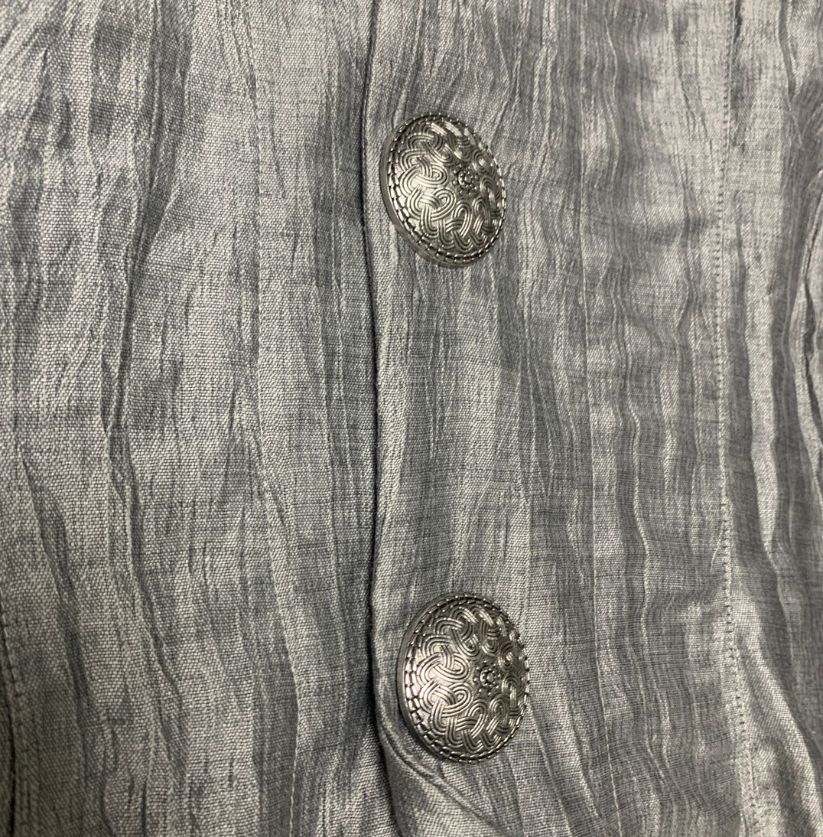 MARCONA Grey Crinkle Fabric Co-ord Set