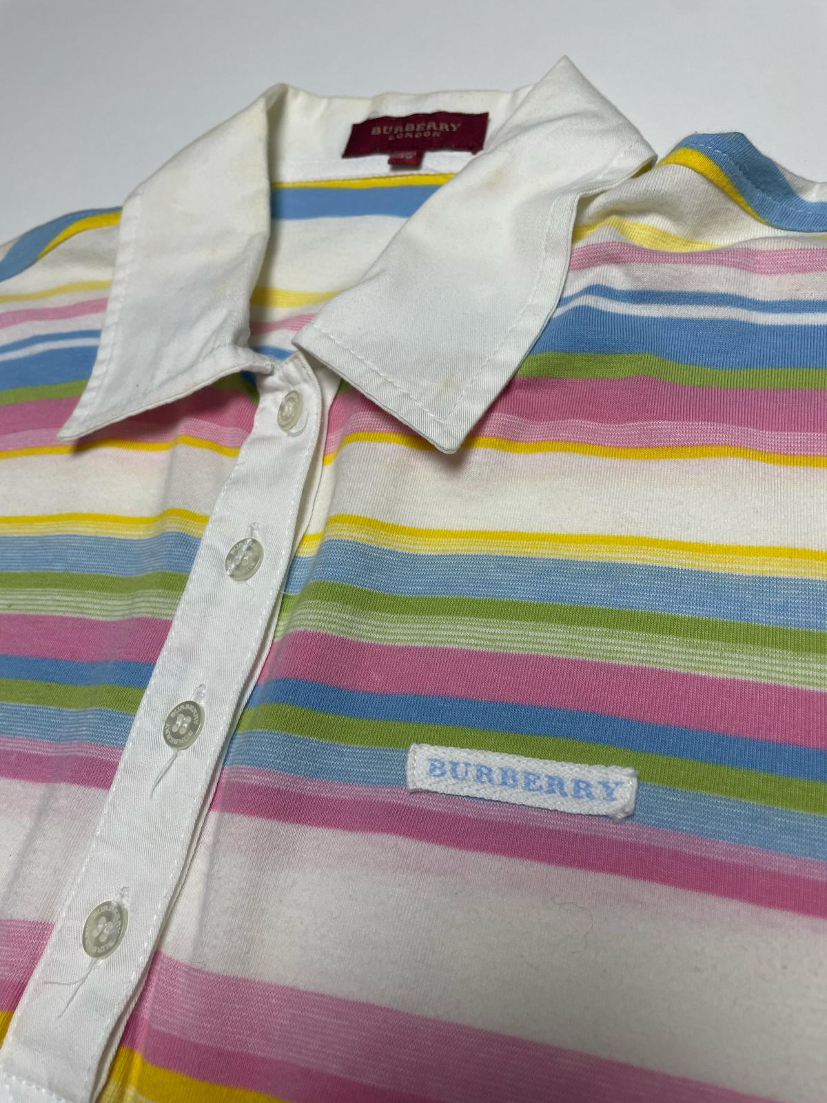 Classic Vintage Style Burberry Polo Shirt