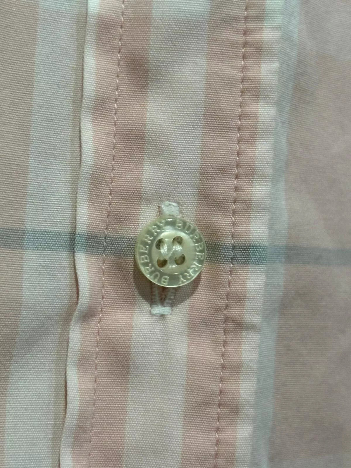 Women’s BURBERRY LONDON Pink Checkered Shirt in size 46