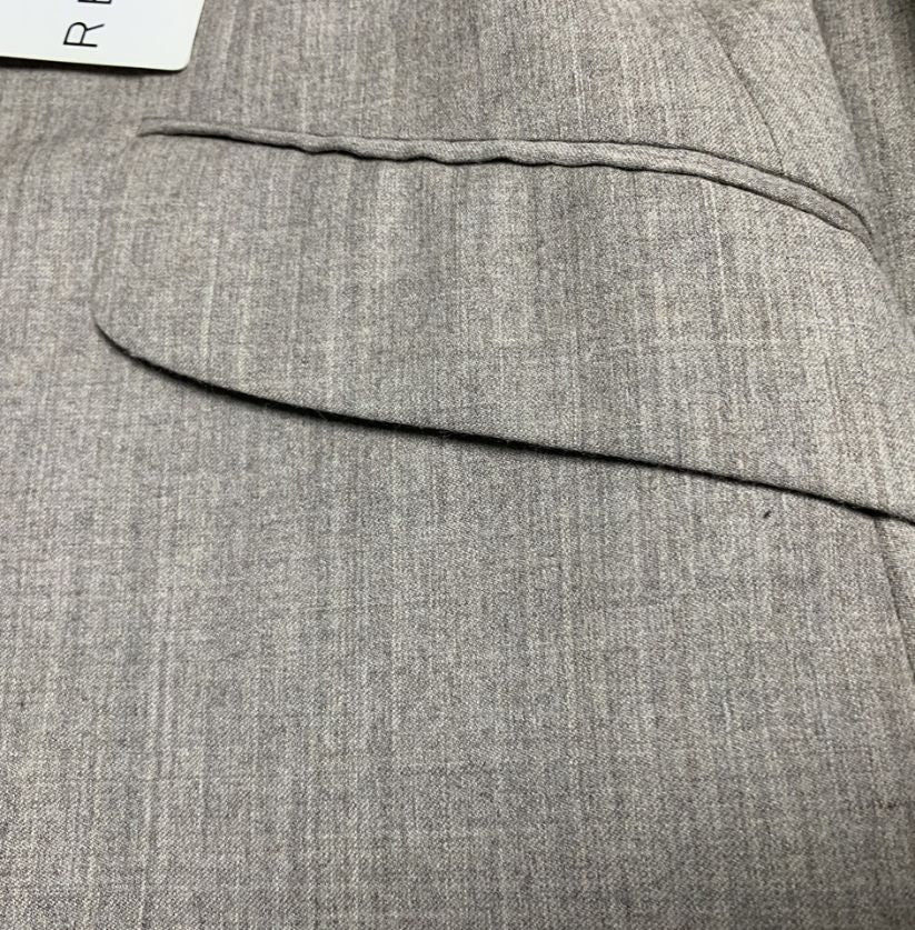 REISS Grey Wool-Blend Suit Jacket and Trousers