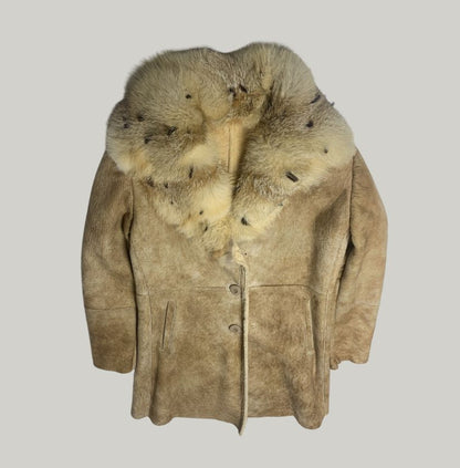 Vintage Sheepskin and Fur Coat