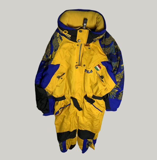 Fila Blue & Yellow Ski Suit "Ski Team" Edition