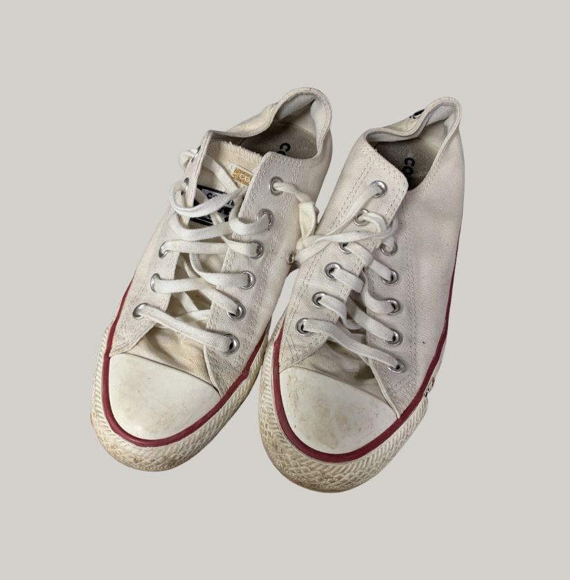 White Converse Low Top Sneakers