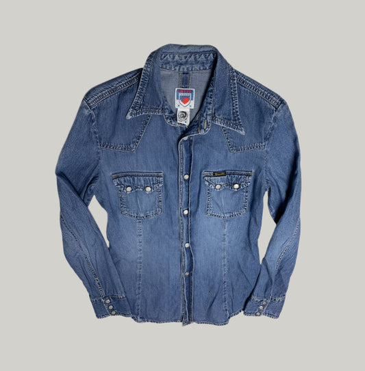 Diesel Women's Blue Denim Shirt