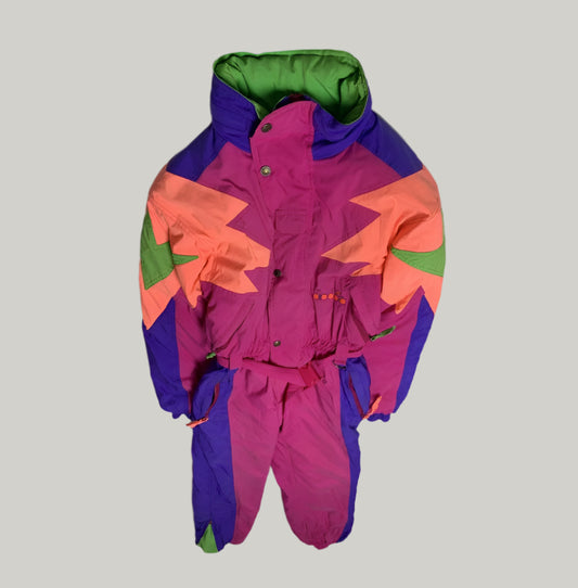 Diadora Neon Color-Block Ski Suit