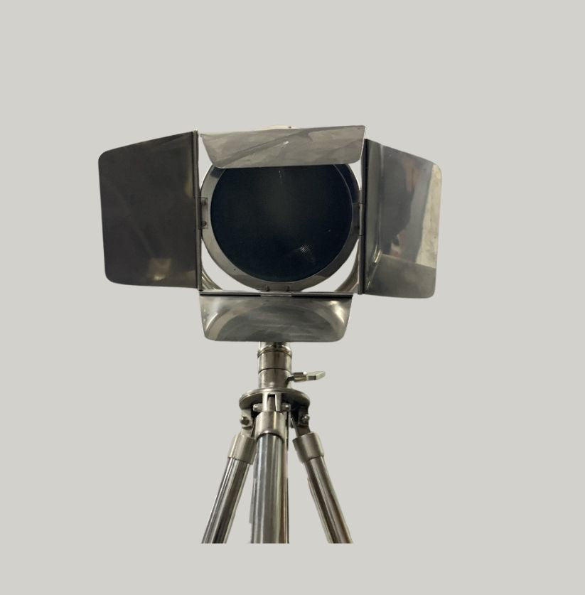 Vintage Industrial Tripod Spotlight Lamps (Set of 2)