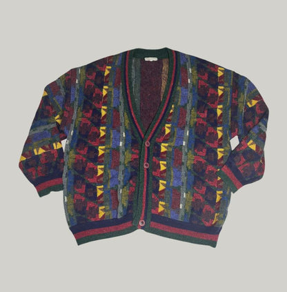 Vintage Multicolour Wool Cardigan TC Collection