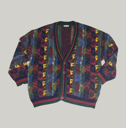Vintage Multicolour Wool Cardigan TC Collection