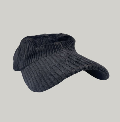 M&S Black Corduroy Baseball Cap