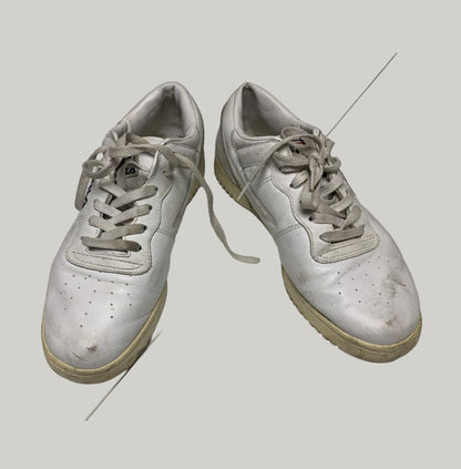 Vintage Fila White Leather Low-Top Sneakers