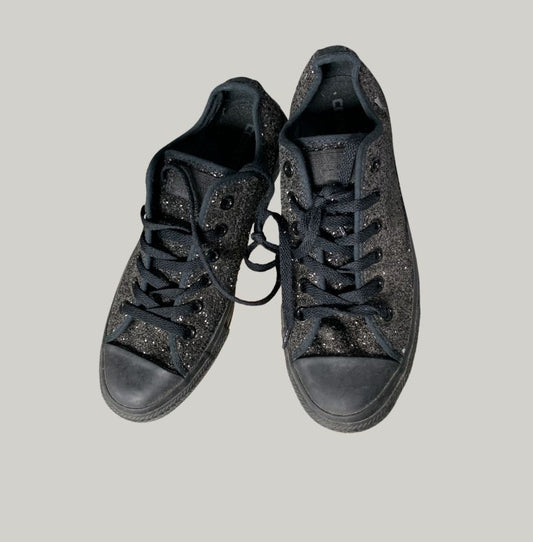 Black Glitter Converse Chuck Taylor All Star Low Top Sneakers