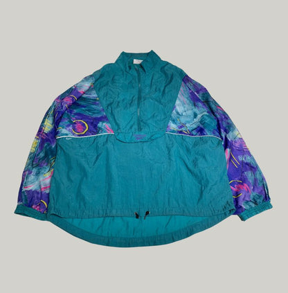 Reebok Teal Pullover Windbreaker