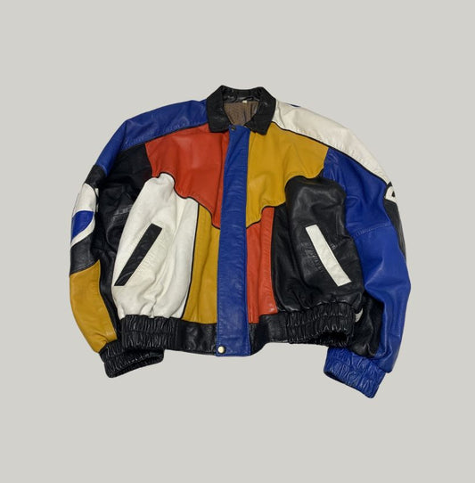 BMW Multi-Color Leather Racing Jacket