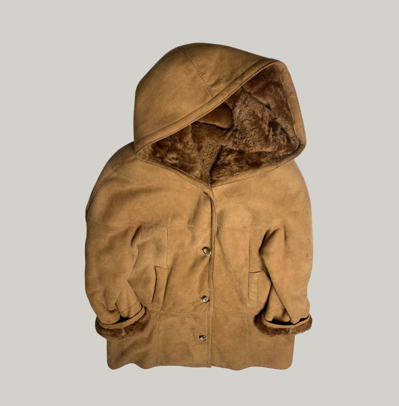 Vintage Suede and Shearling Coat