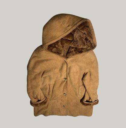 Vintage Suede and Shearling Coat