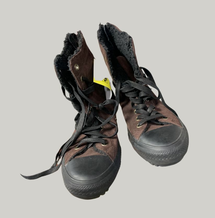 Converse Brown Suede High-Top Sneakers