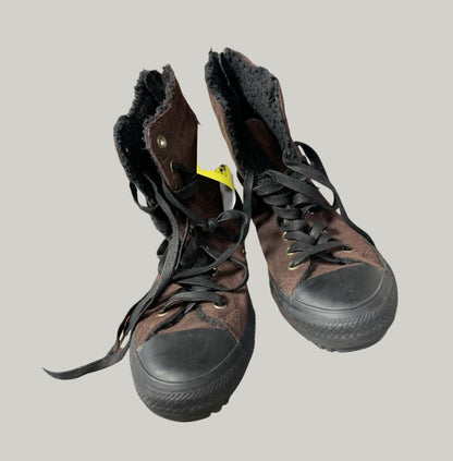 Converse Brown Suede High-Top Sneakers