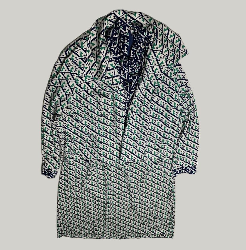 70’s Style Geometric Print Dress