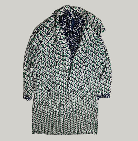 70’s Style Geometric Print Dress