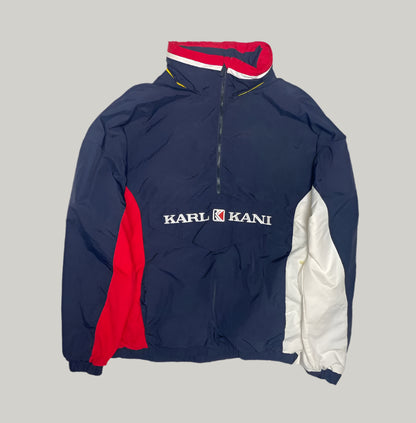 Karl Kani Retro High Neck Navy Blue Jacket