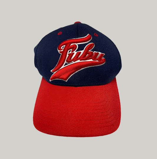 FUBU Navy and Red "The Collection" Flex Baseball Cap