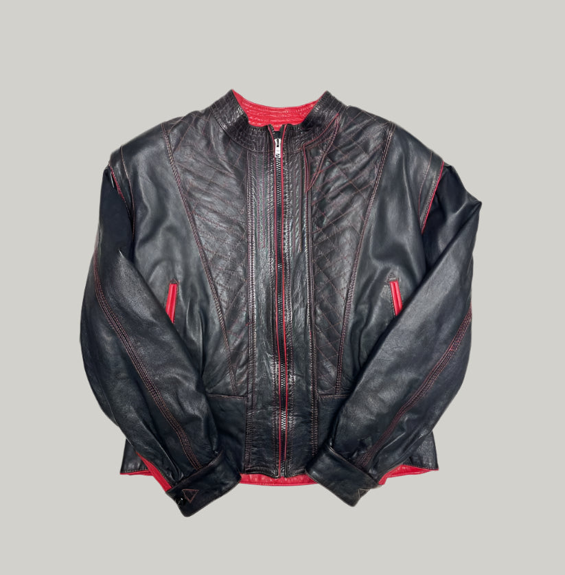 90s Red & Black Zipped Jacket