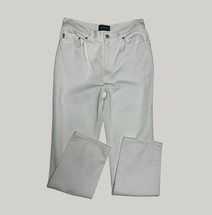 Women’s Ralph Lauren Co. White Denim Jeans in Size 8
