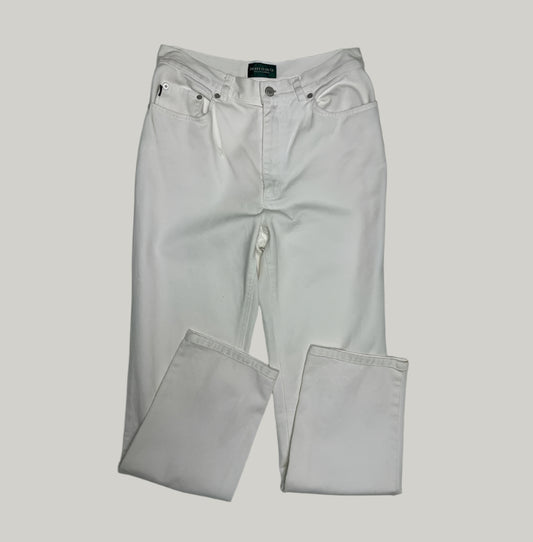 Women’s Ralph Lauren Co. White Denim Jeans in Size 8
