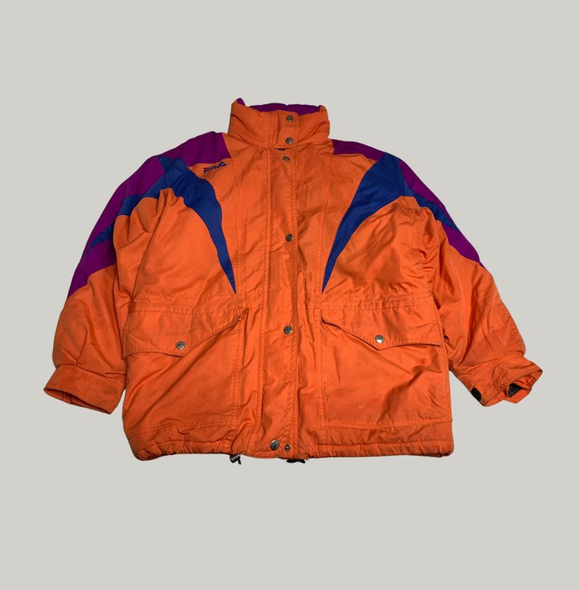 90s FILA Ski Color-Block Puffer Jacket