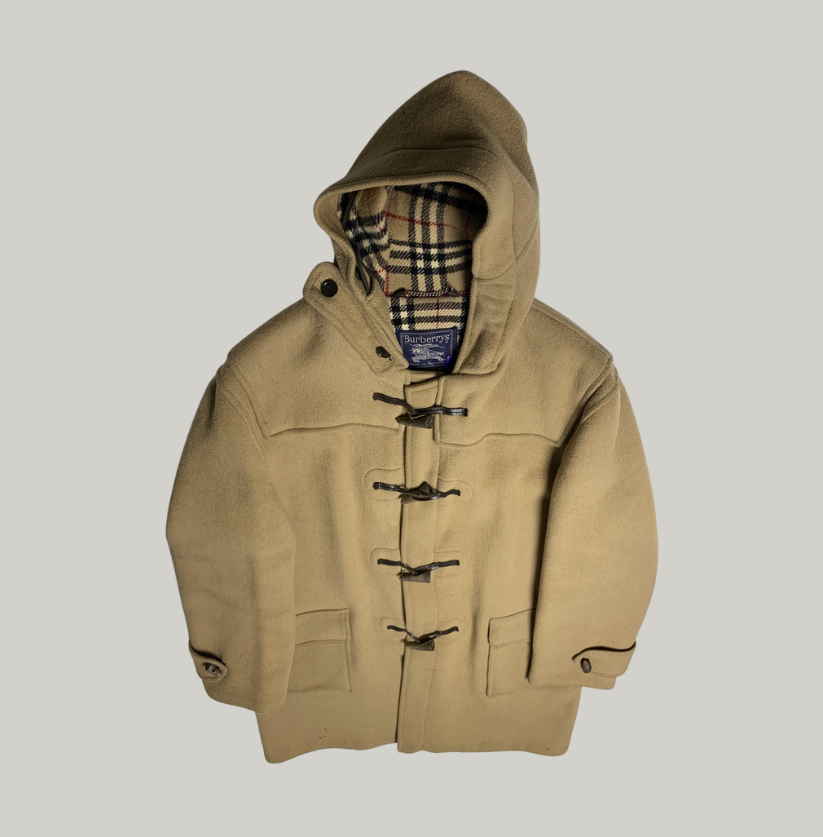 Burberry Vintage Camel Wool Duffle Coat