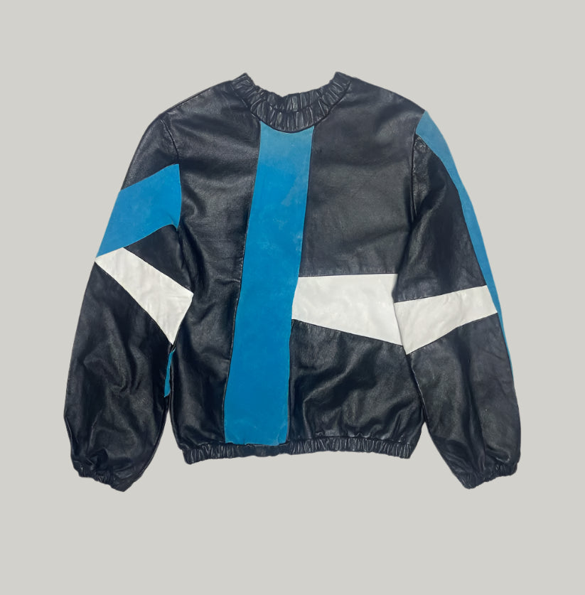 Black Leather Jumper