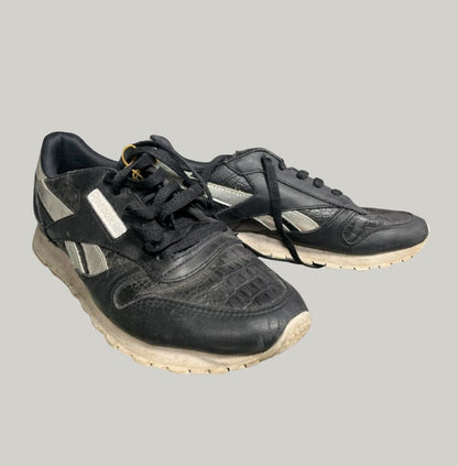 Reebok Classic Leather Athletic Black Sneakers