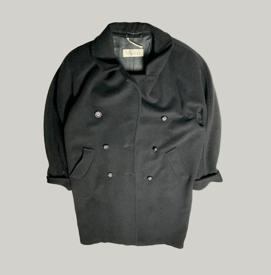 Max Mara Black Double-Breasted Coat