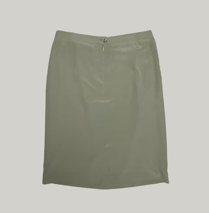 Burberry Solid Color Pencil Skirt