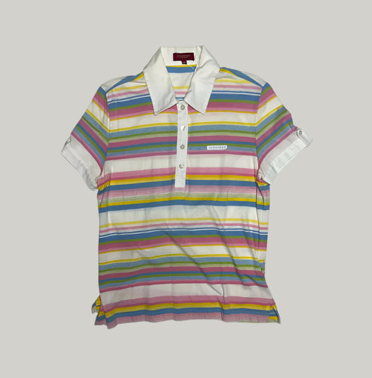 Classic Vintage Style Burberry Polo Shirt