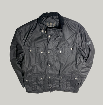 Barbour International Black Waxed Jacket