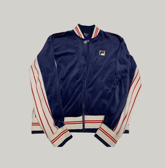 Fila White Line Velour Track Jacket