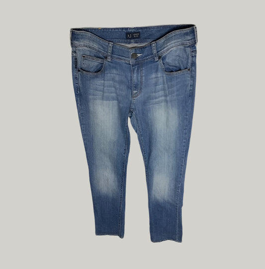 Armani Jeans Men's Light Wash Straight Leg Denim