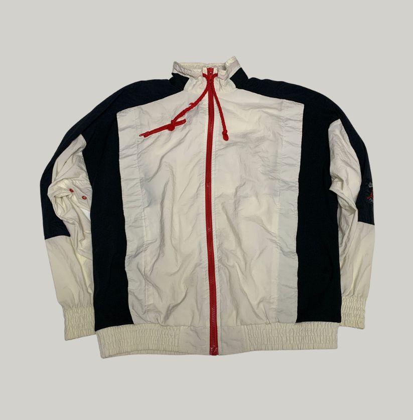 Nike Track Jacket in Cream & Black