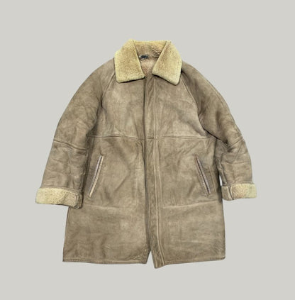 Full Length Tan Sheepskin Coat