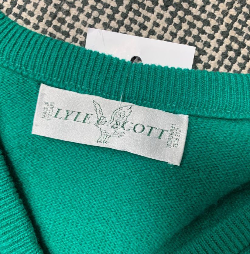 Lyle & Scott Wool Green Jumper