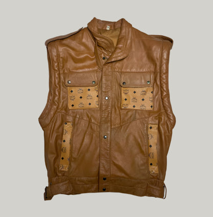 MCM Faux Leather Vest/Jacket