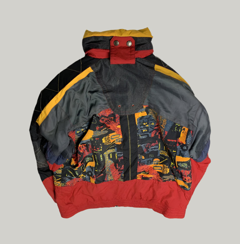 Rodeo Vintage Abstract Print Ski Coat