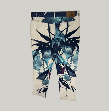 Vintage Just Cavalli Abstract Print Jeans